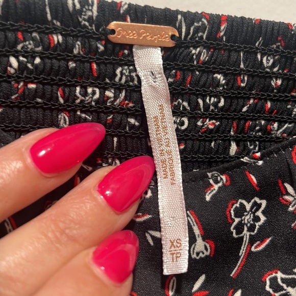 Free People pinup Stay With You CORSET floral Rose Bud satin crop Top fitted XS - Picture 5 of 8